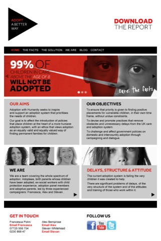 Adopt a Better Way website homepage