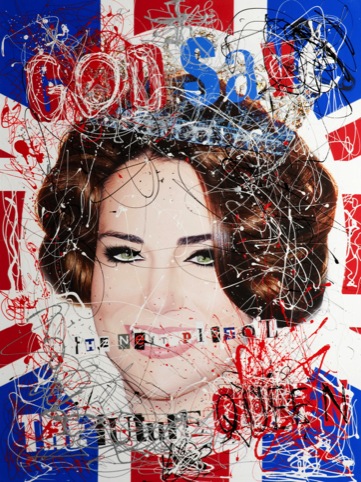 Zoobs: God Save the Queen, screen print