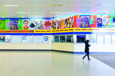 Bob and Roberta Smith's artwork for Stratford Underground station