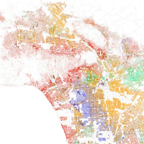 Racial make-up of Los Angeles