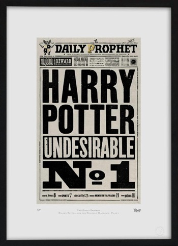 The Daily Prophet front page. Designed for Harry Potter and the Deathly Hallows - Part One