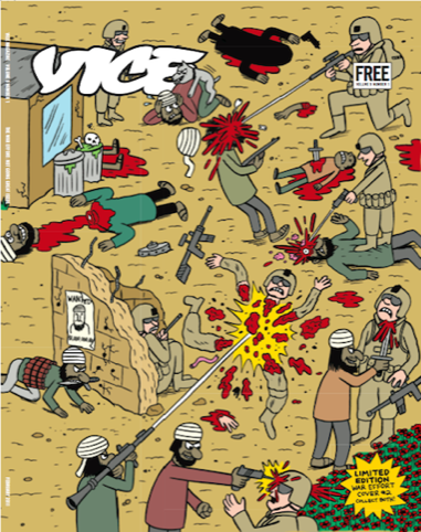 Johnny Ryan's Afghanistan cartoon, a UK-only cover
