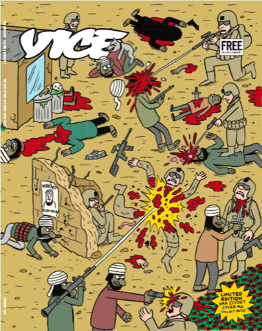 Johnny Ryan's  Afghanistan cartoon, a UK-only cover