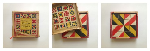 The wooden mosaic toy