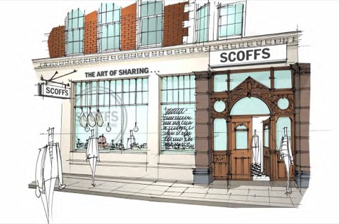 Scoffs exterior sketch