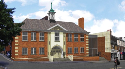 Impression of the new Hitchin Town Hall