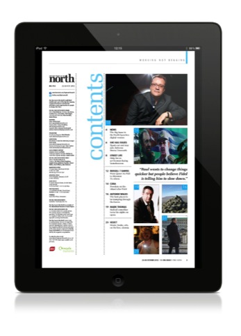 The digital edition on an iPad