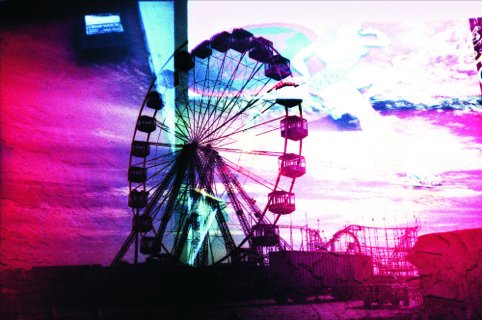 Lovely coloured ferris wheel image