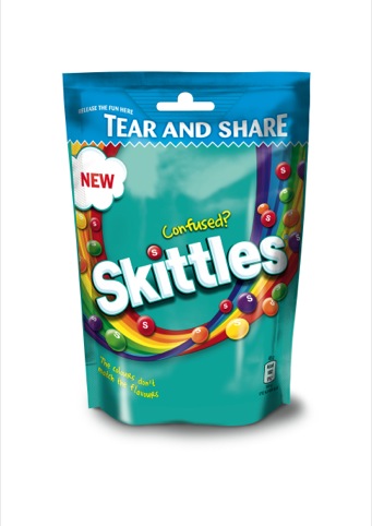 The Skittles Confused 175g sharing pouch 