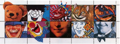 Smile stamps for Royal Mail, by Michael Peters and Partners