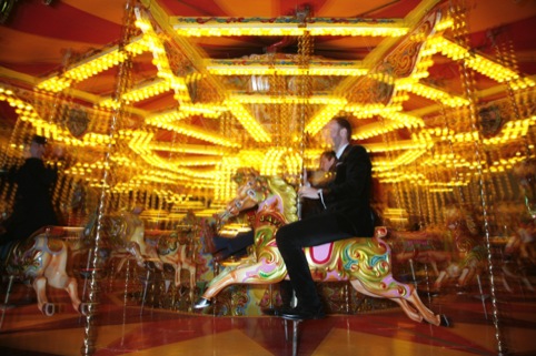 The fairground at the 2012 Design Week Awards