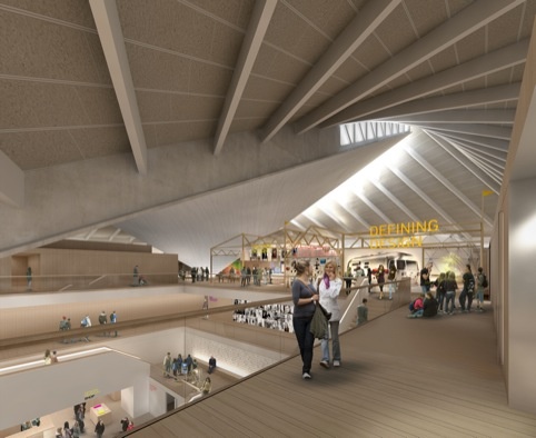 Interior of the Design Museum's future home