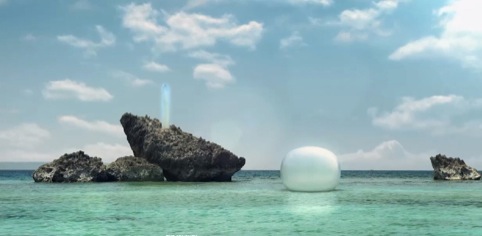 Mariko Mori, video still from Journey to Seven Lights bay, 2011