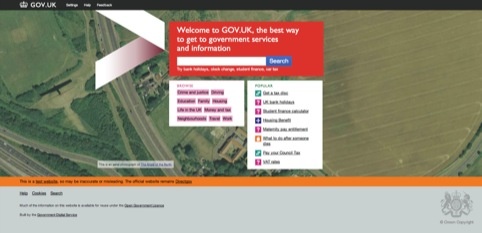 The Gov.uk website