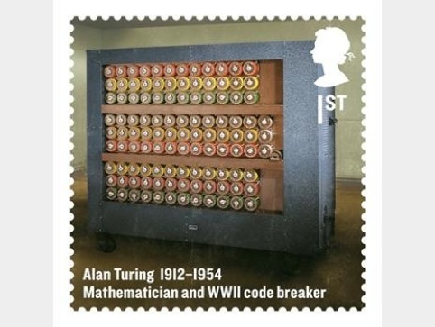 The Alan Turing stamp for the Britons of Distinction series