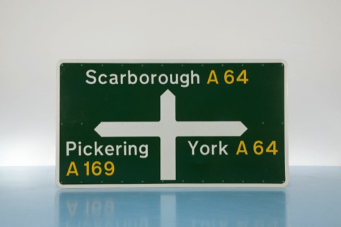 Road Sign designed by Jock Kinneir and Margaret Calvert