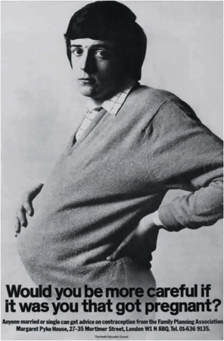 Saatchi and Saatchi's pregnant man poster for the Health Education Council