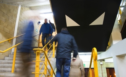 Supergraphics at the Wolverhampton Wanderers stadium