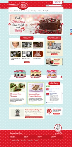 The new Betty Crocker website