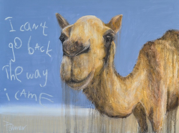 I Can't Go Back The Way I Came Oil + Acrylic on Canvas 92cm x 122cm