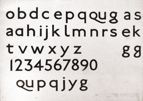 Johnston designed typeface for Underground 1916