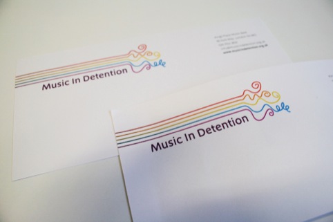 Music in Detention compliments slips