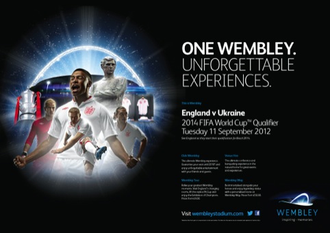 One Wembley Ad designed by Uniform 