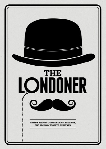 The Londoner sandwich poster