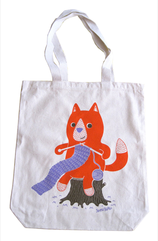 Knitting Fox by Stupid Potato