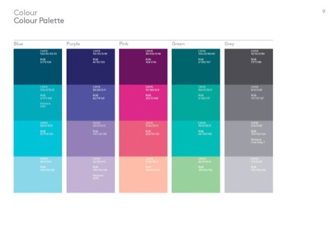 New colour palette