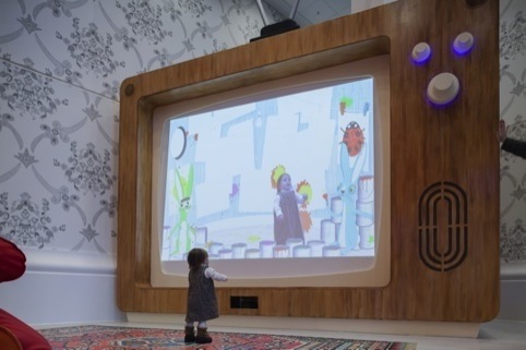 The Woodland Wiggle interactive designed by Chris O'Shea with Nexus Interactive Arts