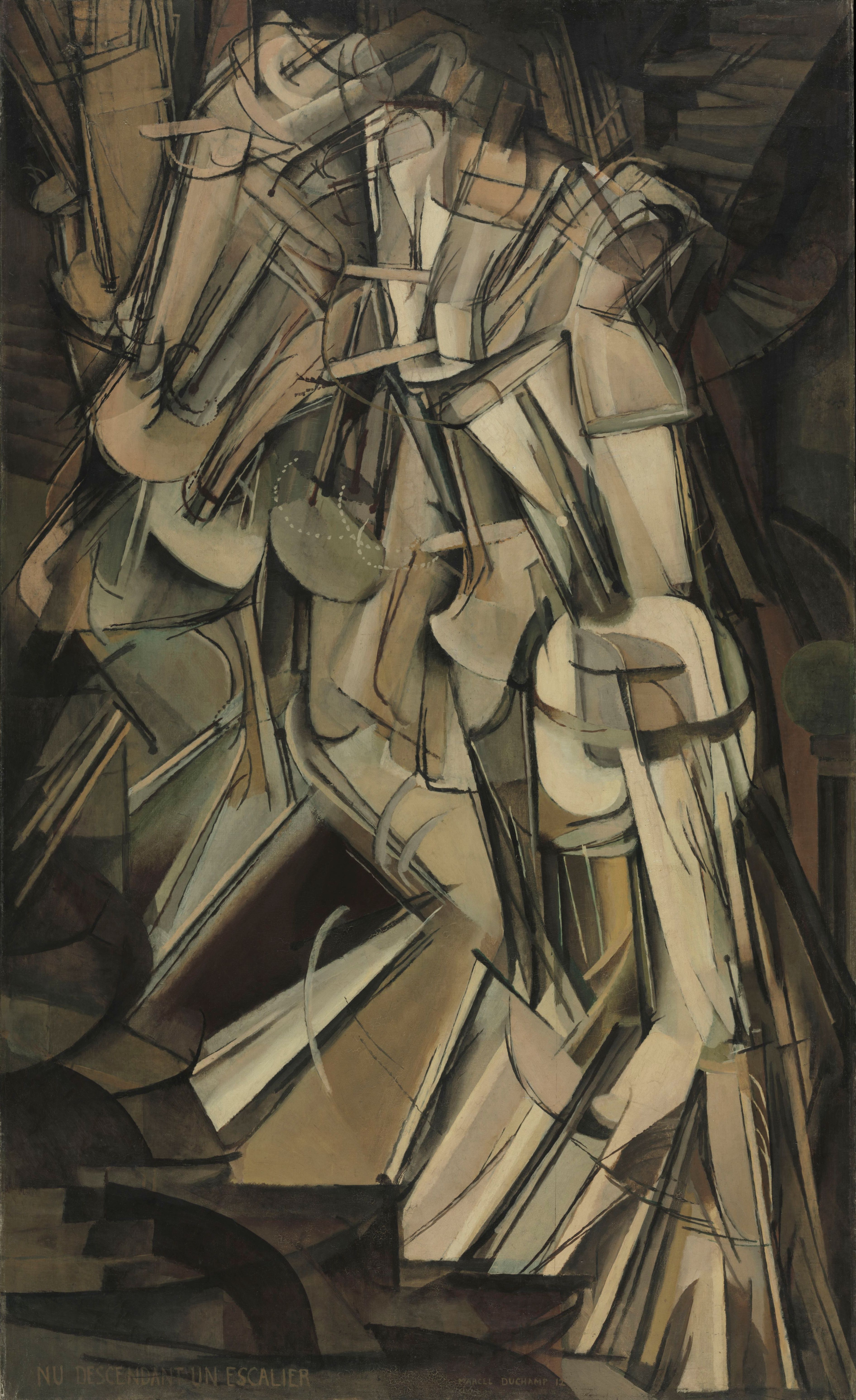 Marcel Duchamp Nude Descending a Staircase (No. 2),1912