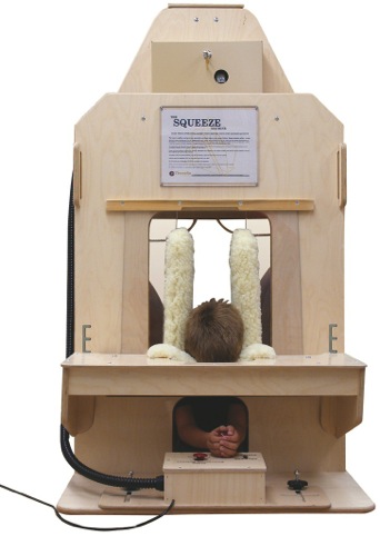 A version of Temple Grandin's Squeeze/Hug Machine 