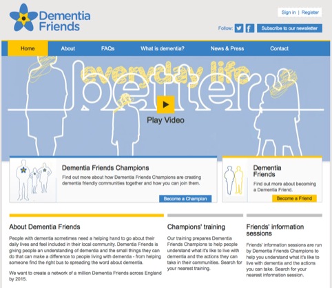 The Dementia Friends website