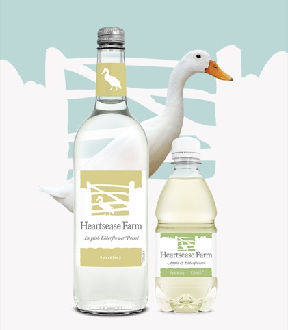 The duck-inspired Heartsease Farm bottles