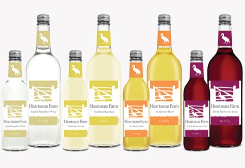 Heartsease Farm glass bottle range