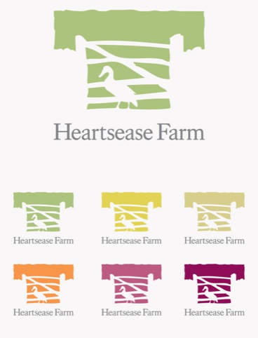 Heartsease Farm logo designs