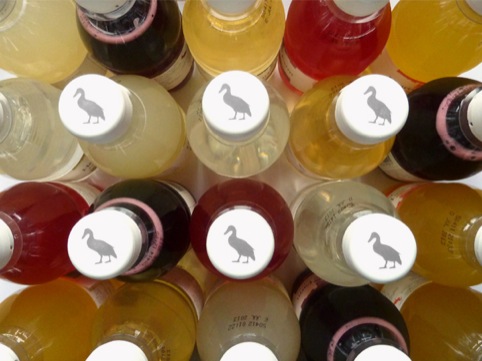 Heartsease Farm duck graphic bottle tops