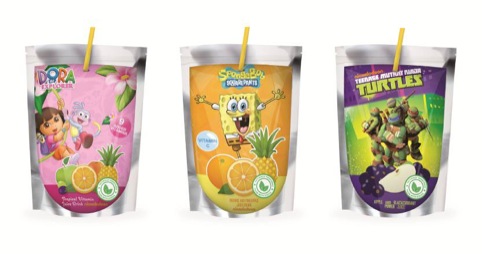 Nickelodeon Juice Drink Pouches