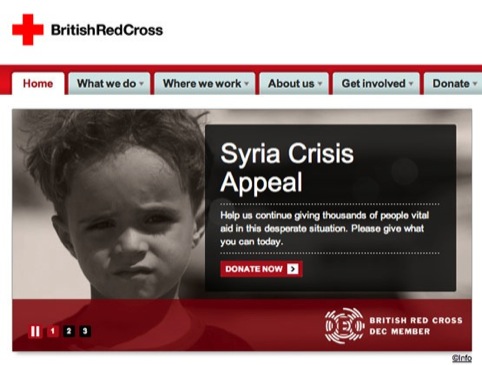 DEC branding on the British Red Cross website