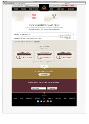Booking page