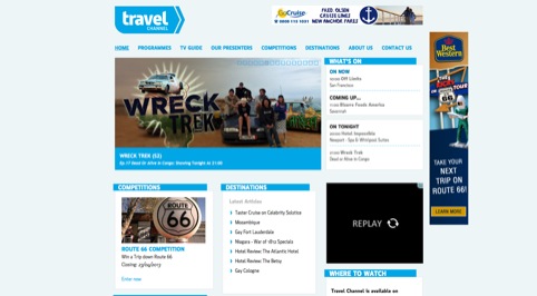 New Travel Channel website