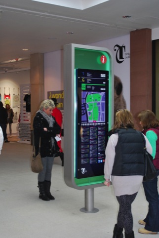 Trinity Leeds directory designed by The Velvet Principle
