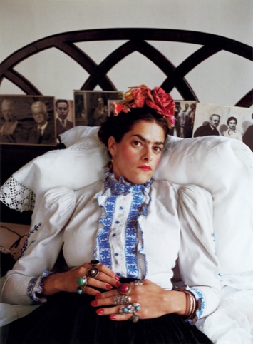 Tracey as Frida, London, 2000.
