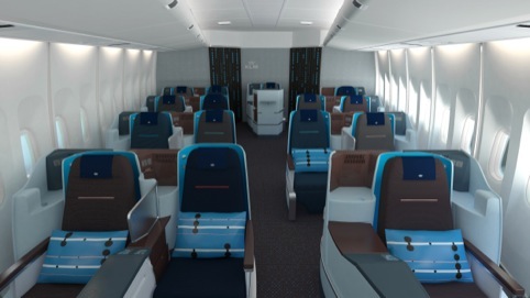 The new cabin interior