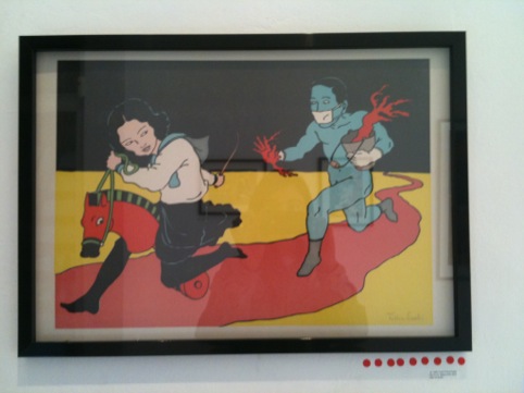 Letterpress work by Toshio Saeki