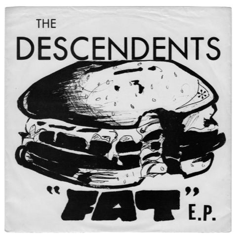 The Descendents, Fat EP, New Alliance Records. Artwork Frank Navetta, 1981