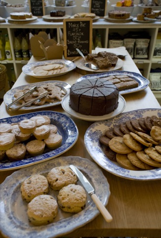 Albion cafe cake table