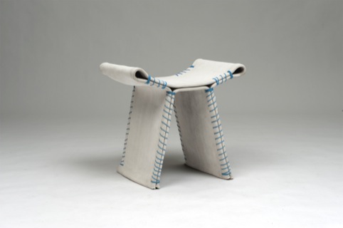 Florian Schmid, Stitching Concrete Stool prototype 2011