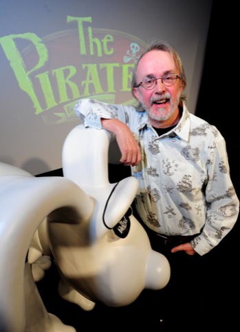 Pete Lord, Aardman Animations director, with one of the Gromits